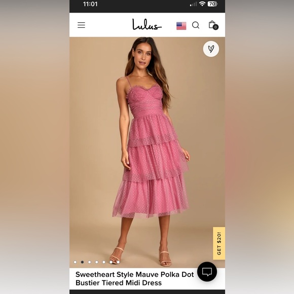 sweetheart style mauve polka dot bustier tiered midi dress White Polka Dot Dress - Tiered Midi Dress - Bustier Dress